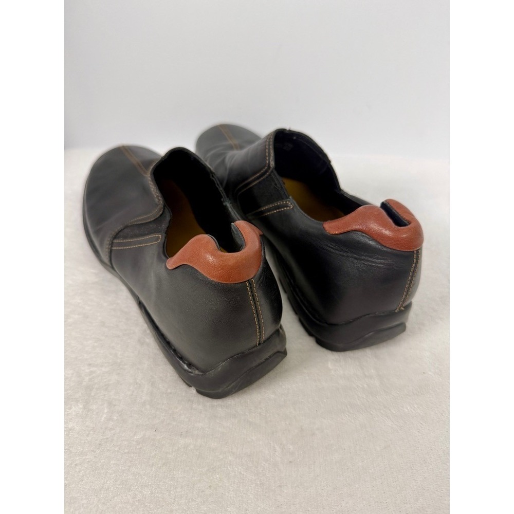 Cole Haan Zeno Split Toe Slip On Loafers Mens 11.5 Black Leather Dress Shoes - Picture 4 of 8